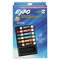EXPO Broad Chisel Tip Low-Odor Dry Erase Marker and Organizer Kit - Assorted Colors (6/Set)